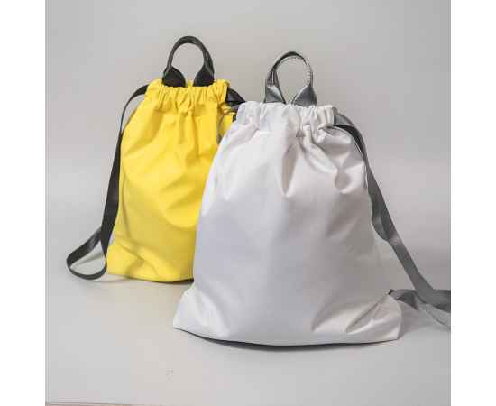Рюкзак RUN, белый, 48х40см, 100% нейлон, Цвет: белый, серый, изображение 10