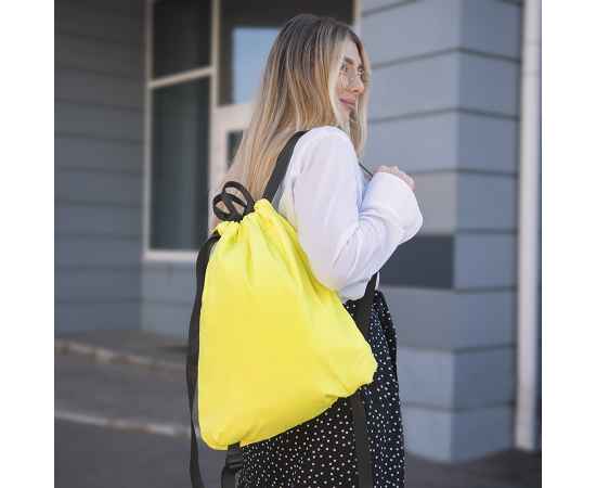 Рюкзак RUN, жёлтый, 48х40см, 100% нейлон, Цвет: желтый, изображение 7