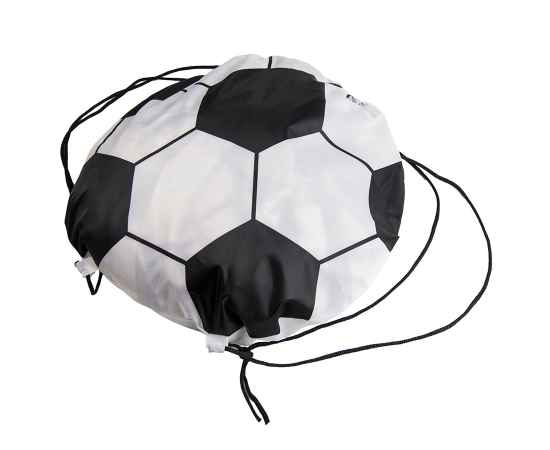 Рюкзак для обуви (сменки) или футбольного мяча, 45х46 cm, 210D полиэстер, Цвет: белый, Размер: 45х46, изображение 3