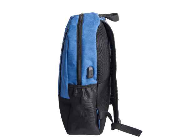 Рюкзак PULL, синий/чёрный, 45 x 28 x 11 см, 100% полиэстер 300D+600D, Цвет: синий, черный, Размер: 45 x 28 x 11 см, изображение 2