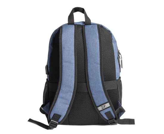 Рюкзак PULL, т.синий/чёрный, 45 x 28 x 11 см, 100% полиэстер 300D+600D, Цвет: темно-синий, черный, Размер: 45 x 28 x 11 см, изображение 4