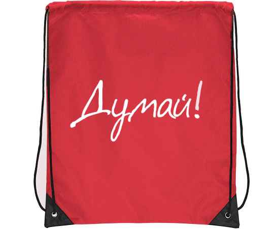 Рюкзак 'Promo', красный, 33х38,5х1см, полиэстер, шелкография, Цвет: красный, изображение 2