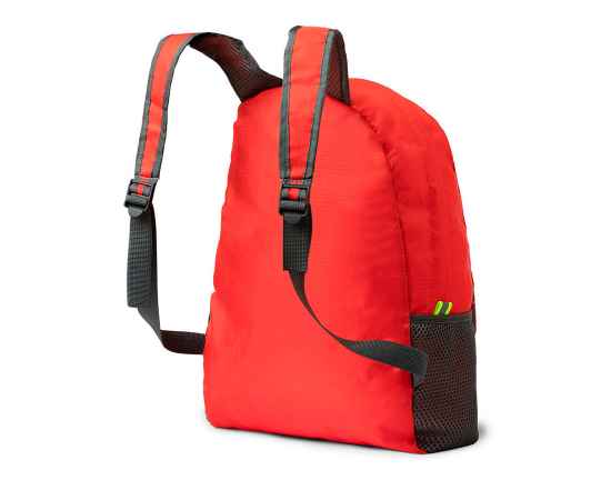Рюкзак складной MENDY, красный, 43х32х12 см, 100% полиэстер, Цвет: красный, изображение 3