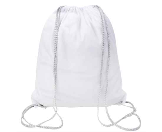 Рюкзак мешок со светоотражающей полосой RAY, белый, 35*41 см, полиэстер 210D, Цвет: белый, изображение 3
