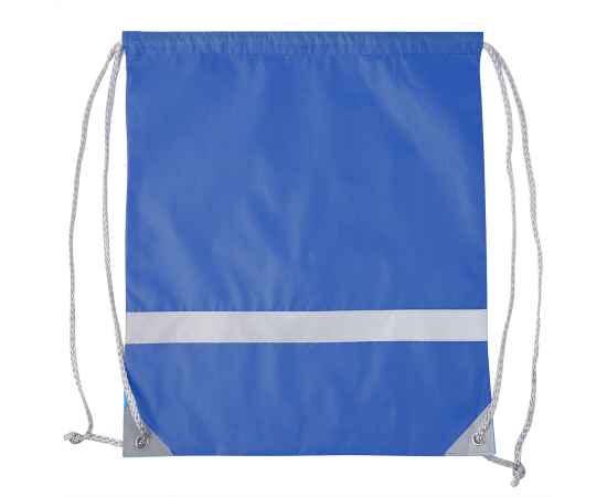 Рюкзак мешок со светоотражающей полосой RAY, синий, 35*41 см, полиэстер 210D, Цвет: синий, изображение 4
