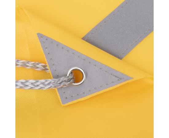 Рюкзак мешок со светоотражающей полосой RAY, жёлтый, 35*41 см, полиэстер 210D, Цвет: желтый, изображение 5