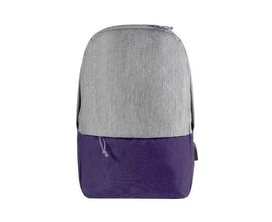 Рюкзак 'Beam', серый/фиолетовый, 44х30х10 см, ткань верха: 100% полиамид, подкладка: 100% полиэстер, Цвет: серый, фиолетовый, Размер: 40*30*10 см, изображение 3