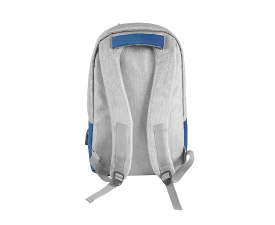 Рюкзак 'Beam light',св.серый/ярко-синий, 44х30х10 см, ткань верха: 100% поли-д, под-ка: 100% пол-тер, изображение 5
