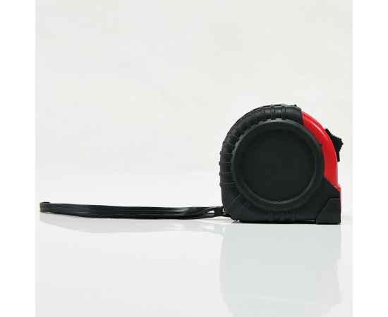 Рулетка GRADE с металлическим клипом 5 м., красная, пластик, Цвет: черный, красный, изображение 4