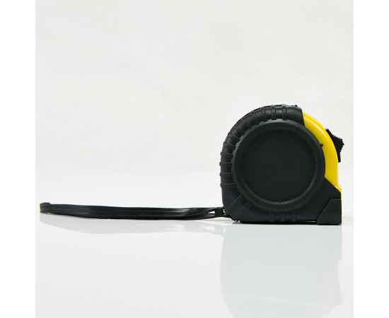 Рулетка GRADE с металлическим клипом 5 м., желтая, пластик, Цвет: черный, желтый, изображение 4