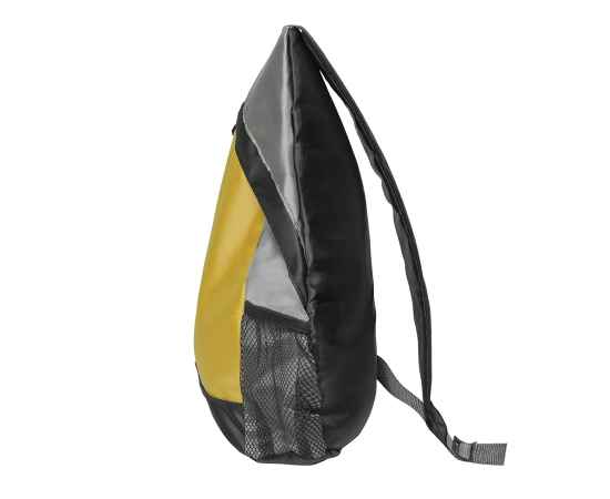 Рюкзак Pick, жёлтый/серый/чёрный, 41 x 32 см, 100% полиэстер 210D, Цвет: желтый, Размер: 41 x 32 см, изображение 3