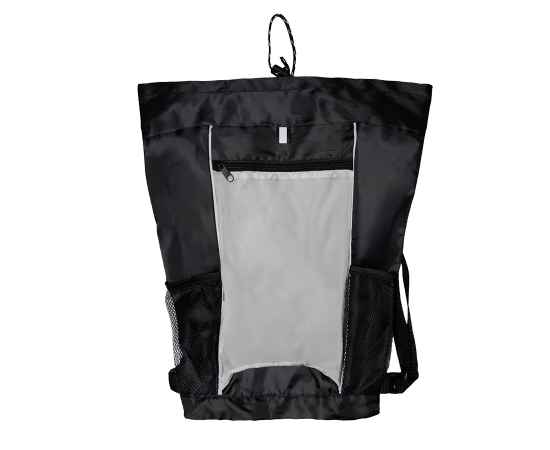 Рюкзак Fab, белый/чёрный, 47 x 27 см, 100% полиэстер 210D, Цвет: белый, Размер: 46 x 27 см, изображение 2