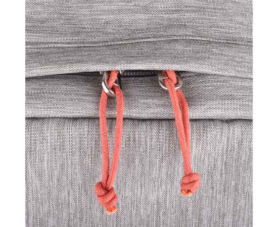Рюкзак 'Beam', серый/оранжевый, 44х30х10 см, ткань верха: 100% полиамид, подкладка: 100% полиэстер, Цвет: оранжевый, серый, Размер: 44*30*10 см, изображение 7