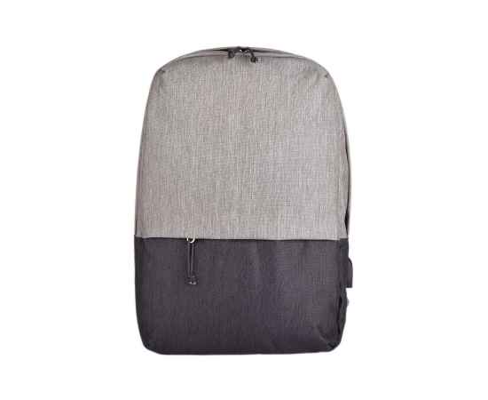 Рюкзак 'Beam', серый/темно-серый, 44х30х10 см, ткань верха: 100% полиамид, подкладка: 100% полиэстер, Цвет: серый, темно-серый, Размер: 44*30*10 см, изображение 2