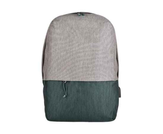 Рюкзак 'Beam', серый/зеленый, 44х30х10 см, ткань верха: 100% полиамид, подкладка: 100% полиэстер, Цвет: серый, зеленый, Размер: 40*30*10 см, изображение 2