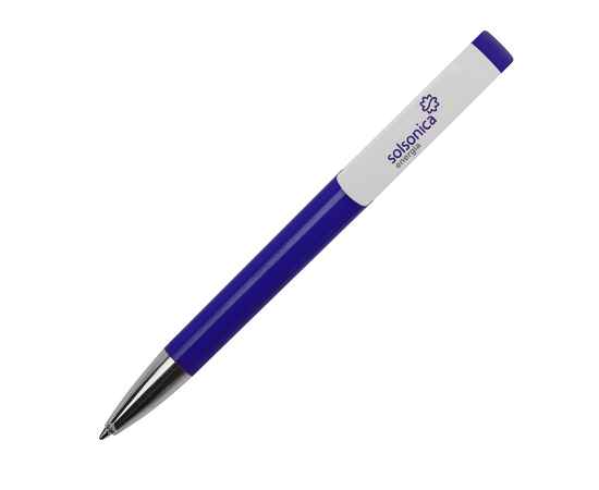 Ручка шариковая TAG, синий корпус/белый клип, пластик, Цвет: синий, изображение 2