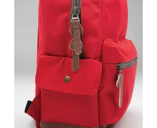 Рюкзак 'PULSE', красный/серый, полиэстер  600D, 42х30х13 см, V16 литров, Цвет: красный, серый, изображение 2