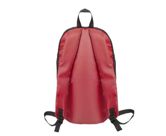 Рюкзак Rush, красный, 40 x 24 см, 100% полиэстер 600D, Цвет: красный, черный, Размер: 40 x 24 см, изображение 4