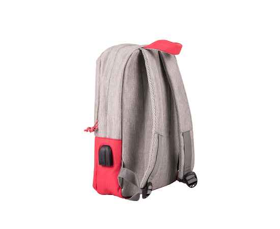 Рюкзак 'Beam mini', серый/малиновый, 38х26х8 см, ткань верха: 100% полиамид, под-ка: 100% полиэстер, Цвет: серый, малиновый, изображение 3