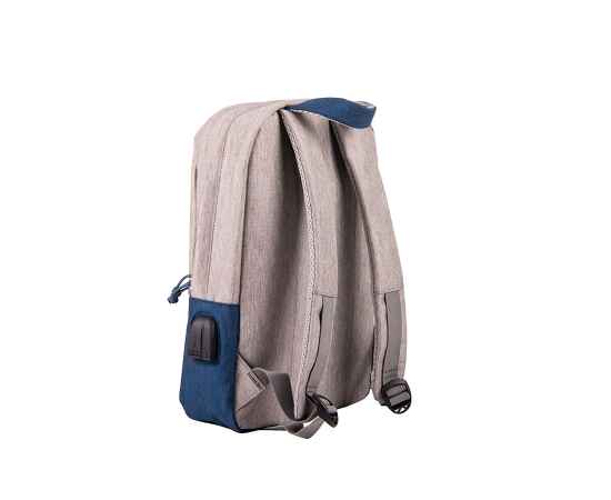Рюкзак 'Beam mini', серый/т.синий, 38х26х8 см, ткань верха: 100% полиамид, под-ка: 100% полиэстер, Цвет: серый, темно-синий, изображение 3