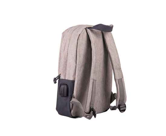 Рюкзак 'Beam mini', серый/т.серый, 38х26х8 см, ткань верха: 100% полиамид, под-ка: 100% полиэстер, Цвет: серый, темно-серый, изображение 3