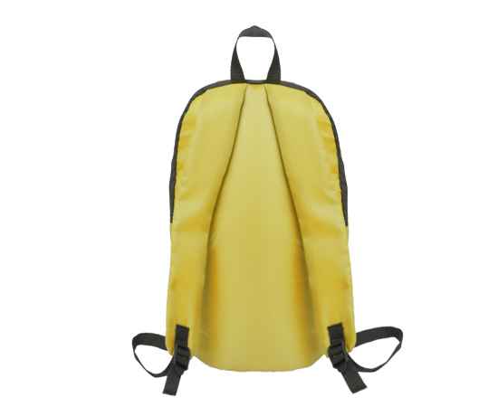 Рюкзак Rush, жёлтый, 40 x 24 см, 100% полиэстер 600D, Цвет: желтый, черный, Размер: 40 x 24 см, изображение 4