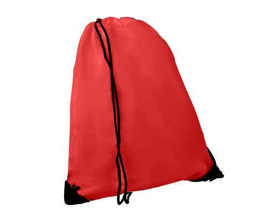 Рюкзак мешок с укреплёнными уголками BY DAY, красный, 35*41 см, полиэстер 210D, Цвет: красный, изображение 2