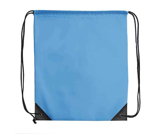Рюкзак мешок с укреплёнными уголками BY DAY, голубой, 35*41 см, полиэстер 210D, Цвет: голубой, изображение 2