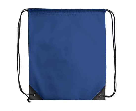Рюкзак мешок с укреплёнными уголками BY DAY, синий, 35*41 см, полиэстер 210D, Цвет: синий, изображение 2