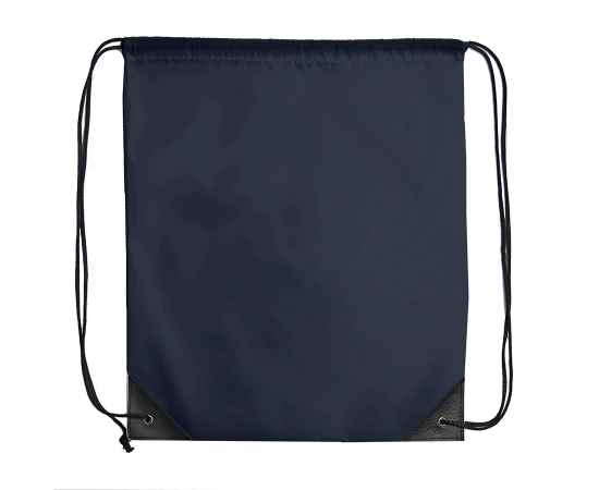 Рюкзак мешок с укреплёнными уголками BY DAY, темно-синий, 35*41 см, полиэстер 210D, Цвет: тёмно-синий, изображение 2