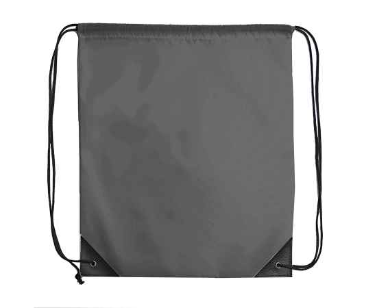Рюкзак мешок с укреплёнными уголками BY DAY, серый, 35*41 см, полиэстер 210D, Цвет: серый, изображение 2