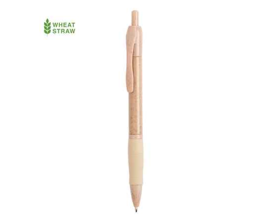 Ручка шариковая ROSDY, пластик с пшеничным волокном, бежевый, Цвет: бежевый, изображение 2