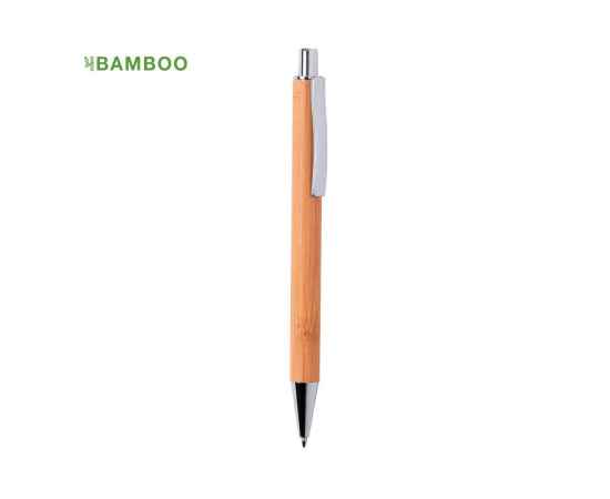 Ручка шариковая,REYCAN, бамбук, металл, Цвет: светло-коричневый, изображение 2