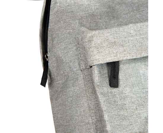 Рюкзак 'Harter', серый, 38х28х12 см, полиэстер 600D, Цвет: серый меланж, изображение 7