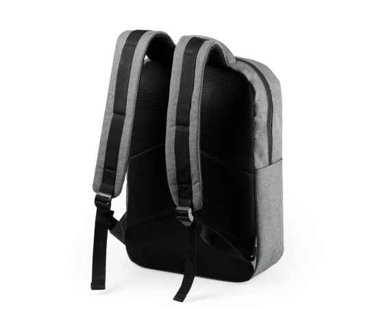 Рюкзак KONOR, серый, 41x29x13 см, 100% полиэстер RPET, 600D, Цвет: серый, изображение 2