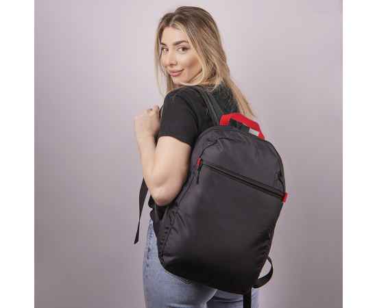 Рюкзак INTRO, красный/чёрный, 100% полиэстер, Цвет: красный, черный, изображение 9