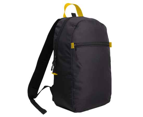 Рюкзак INTRO, жёлтый/чёрный, 100% полиэстер, Цвет: желтый, черный, изображение 3