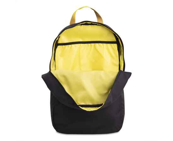 Рюкзак INTRO, жёлтый/чёрный, 100% полиэстер, Цвет: желтый, черный, изображение 4