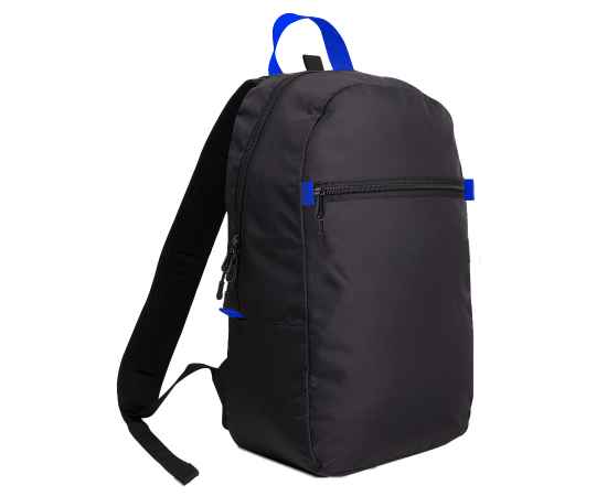 Рюкзак INTRO, синий/чёрный, 100% полиэстер, Цвет: синий, оранжевый, изображение 3