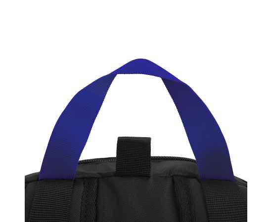 Рюкзак INTRO, синий/чёрный, 100% полиэстер, Цвет: синий, оранжевый, изображение 4