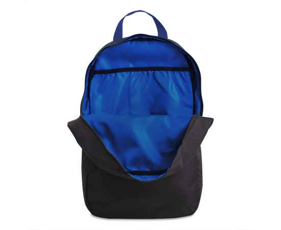 Рюкзак INTRO, синий/чёрный, 100% полиэстер, Цвет: синий, оранжевый, изображение 5