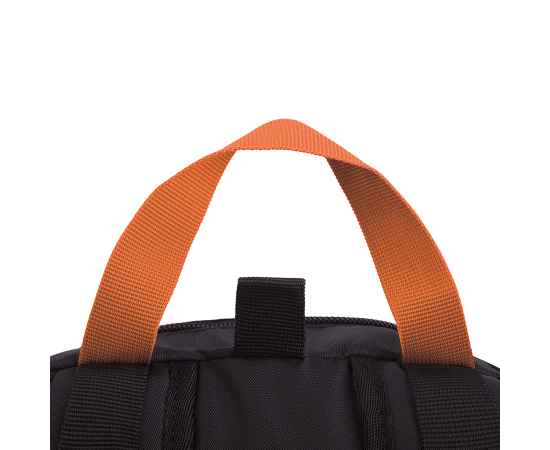 Рюкзак INTRO, оранжевый/чёрный, 100% полиэстер, Цвет: оранжевый, черный, изображение 2