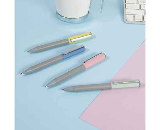SWEETY, ручка шариковая, бирюзовый, металл, пластик, Цвет: бирюзовый, серый, изображение 3