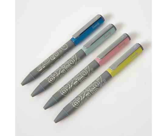 SWEETY, ручка шариковая, голубой, металл, пластик, Цвет: голубой, серый, изображение 6