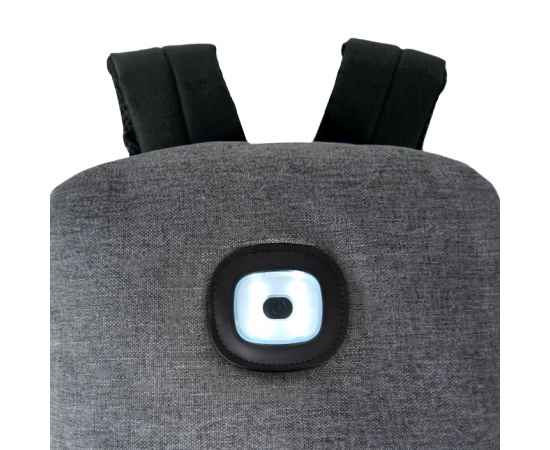 Рюкзак с индикатором KREPAK, серый, 43x30x13,5 см, 100% полиэстер 600D, Цвет: серый, изображение 6