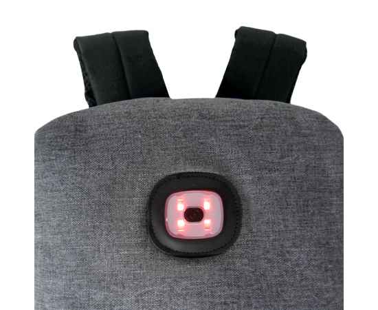 Рюкзак с индикатором KREPAK, серый, 43x30x13,5 см, 100% полиэстер 600D, Цвет: серый, изображение 7