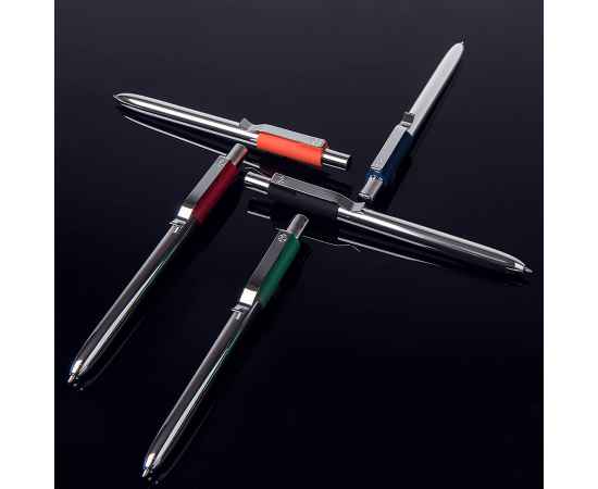 STAPLE, ручка шариковая, хром/черный, алюминий, пластик, Цвет: Чёрный, изображение 2