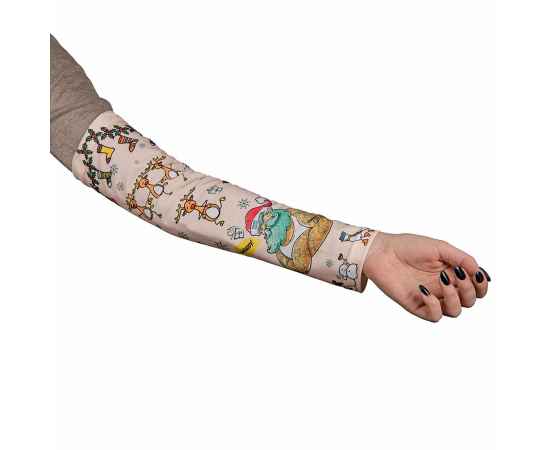 Рукава Tattoo, белый, 100% полиэстер , размер: 12?42?8 см, Цвет: белый, изображение 3