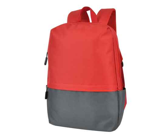 Рюкзак Eclat, красный/серый, 43 x 31 x 10 см, 100% полиэстер 600D, Цвет: красный, серый, Размер: 43 x 31 x 10 см, изображение 2