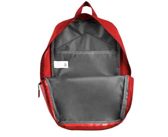 Рюкзак Eclat, красный/серый, 43 x 31 x 10 см, 100% полиэстер 600D, Цвет: красный, серый, Размер: 43 x 31 x 10 см, изображение 5